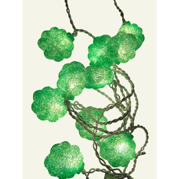 St Patrick's Day Green Shamrock String of 10 Lights - Picture 1 of 11